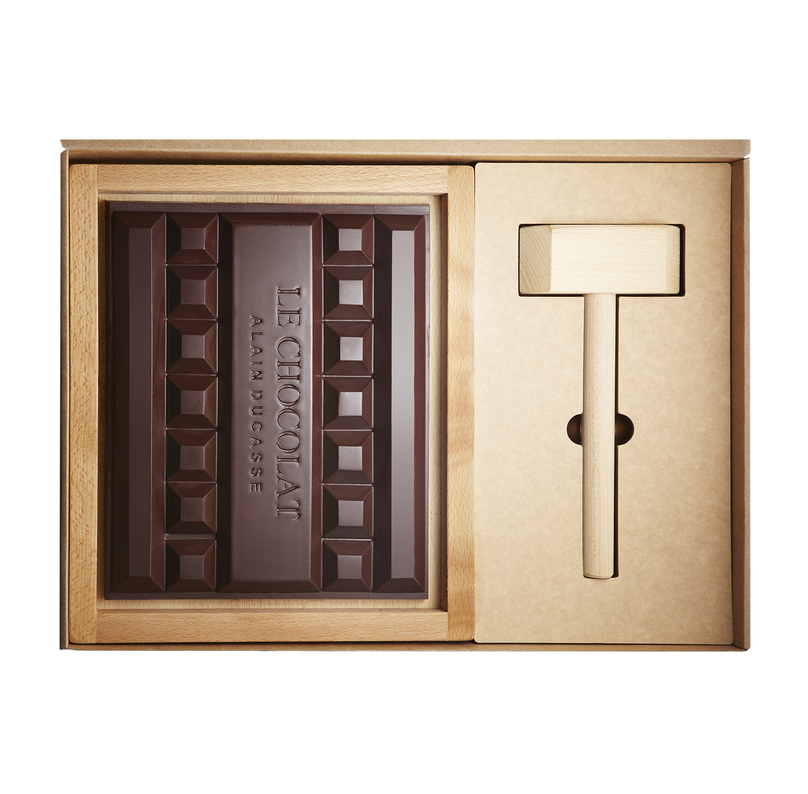 The chocolate block and accessories