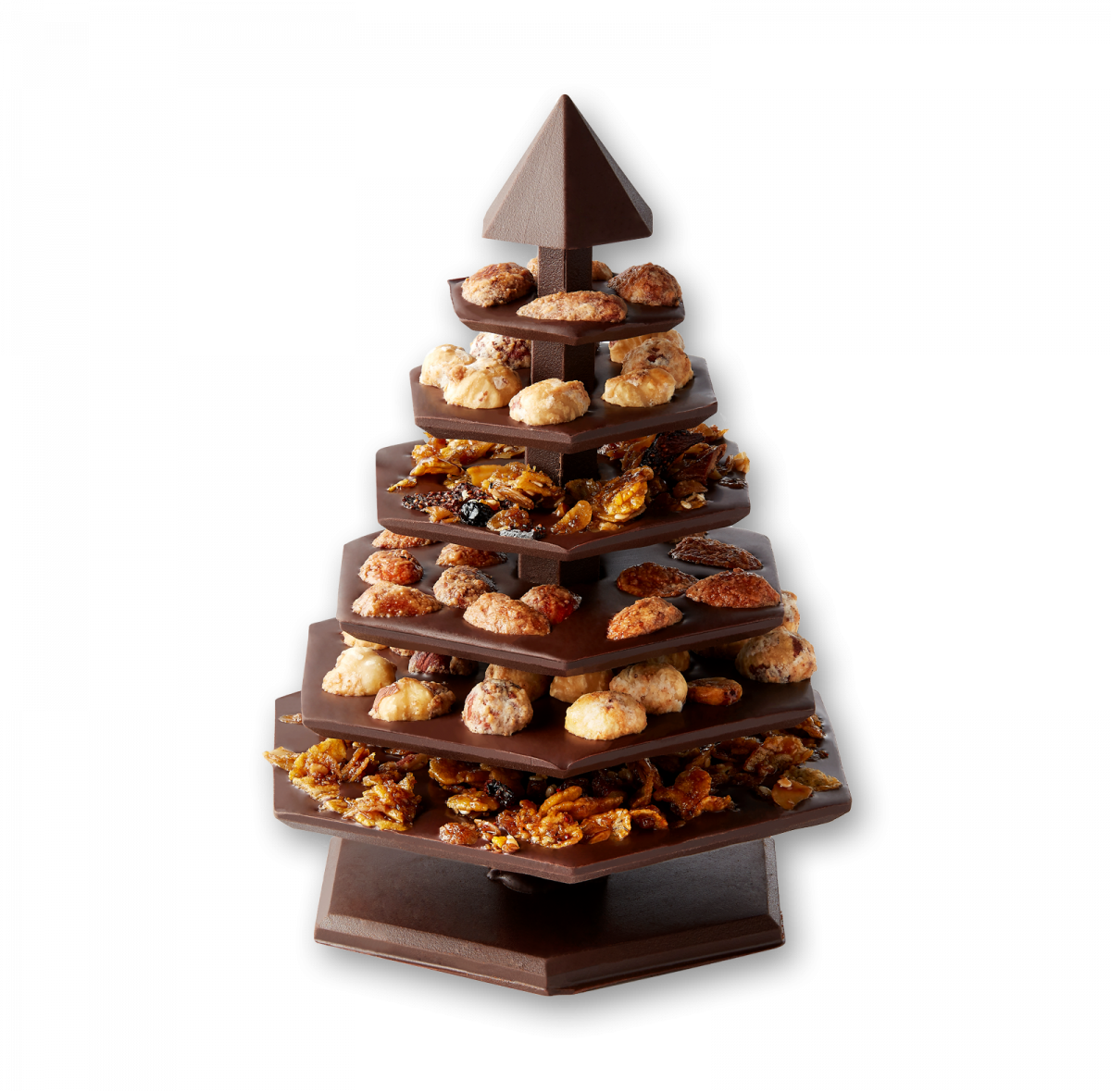 Dark Chocolate Christmas Tree Mendiant 75 Le Chocolat Alain Ducasse