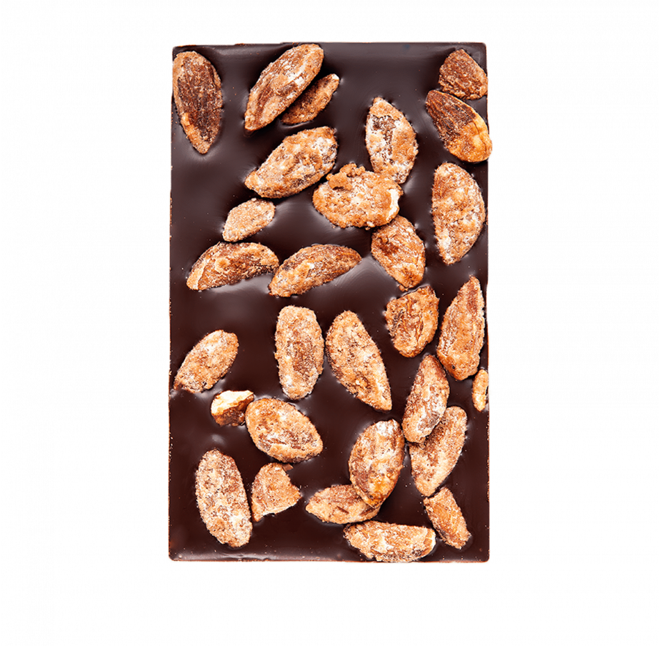 Caramelised almonds