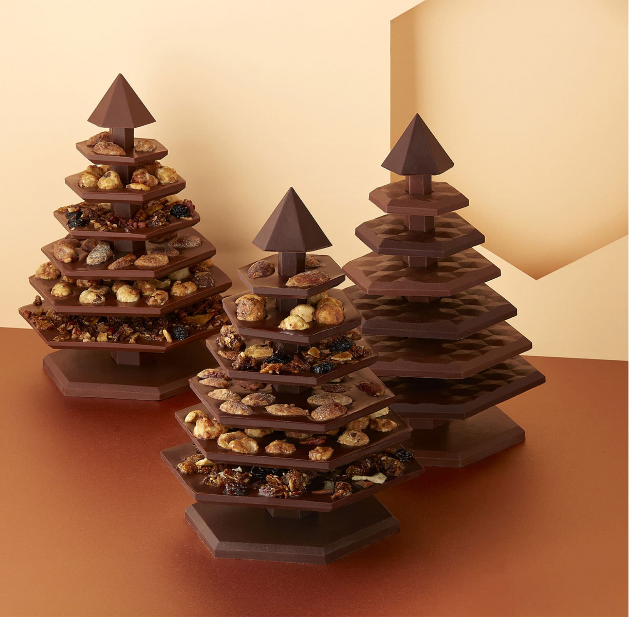 Dark Chocolate Christmas Tree Mendiant 75 Le Chocolat Alain Ducasse