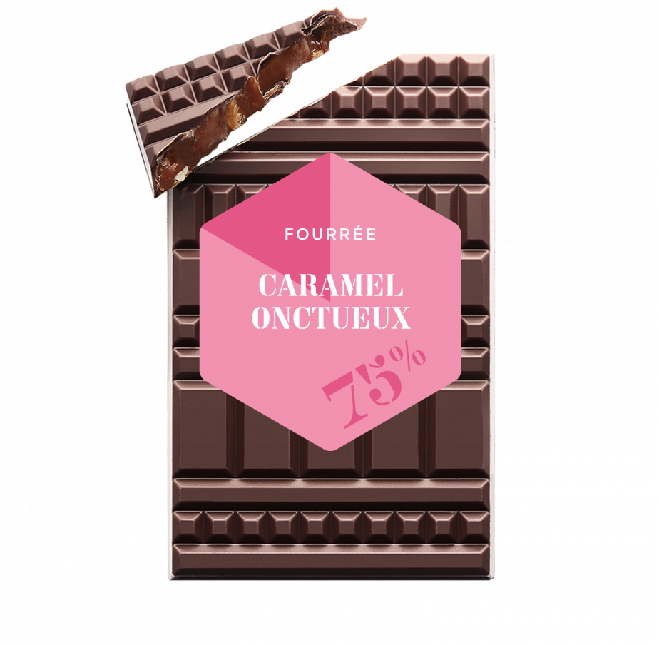 Smooth Caramel - Filled Chocolate Bar - Dark