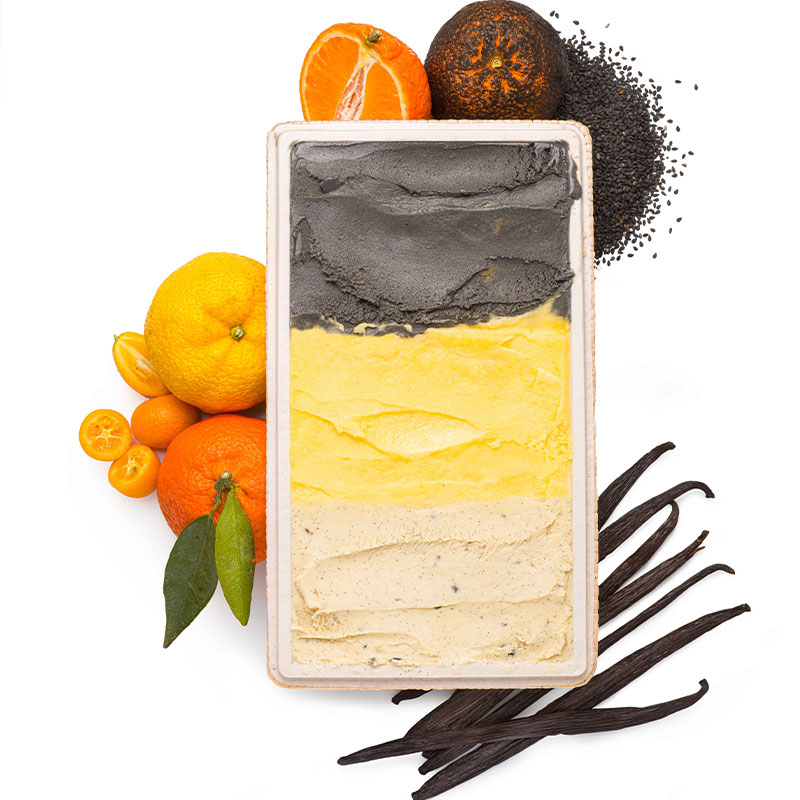Three Vanillas - Black Sesame - Mandarin