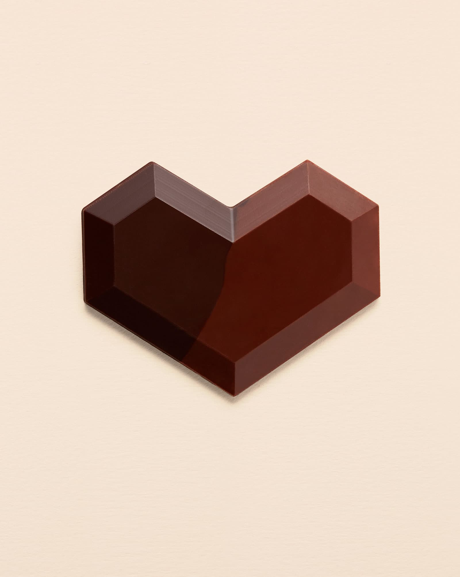 Double chocolate heart