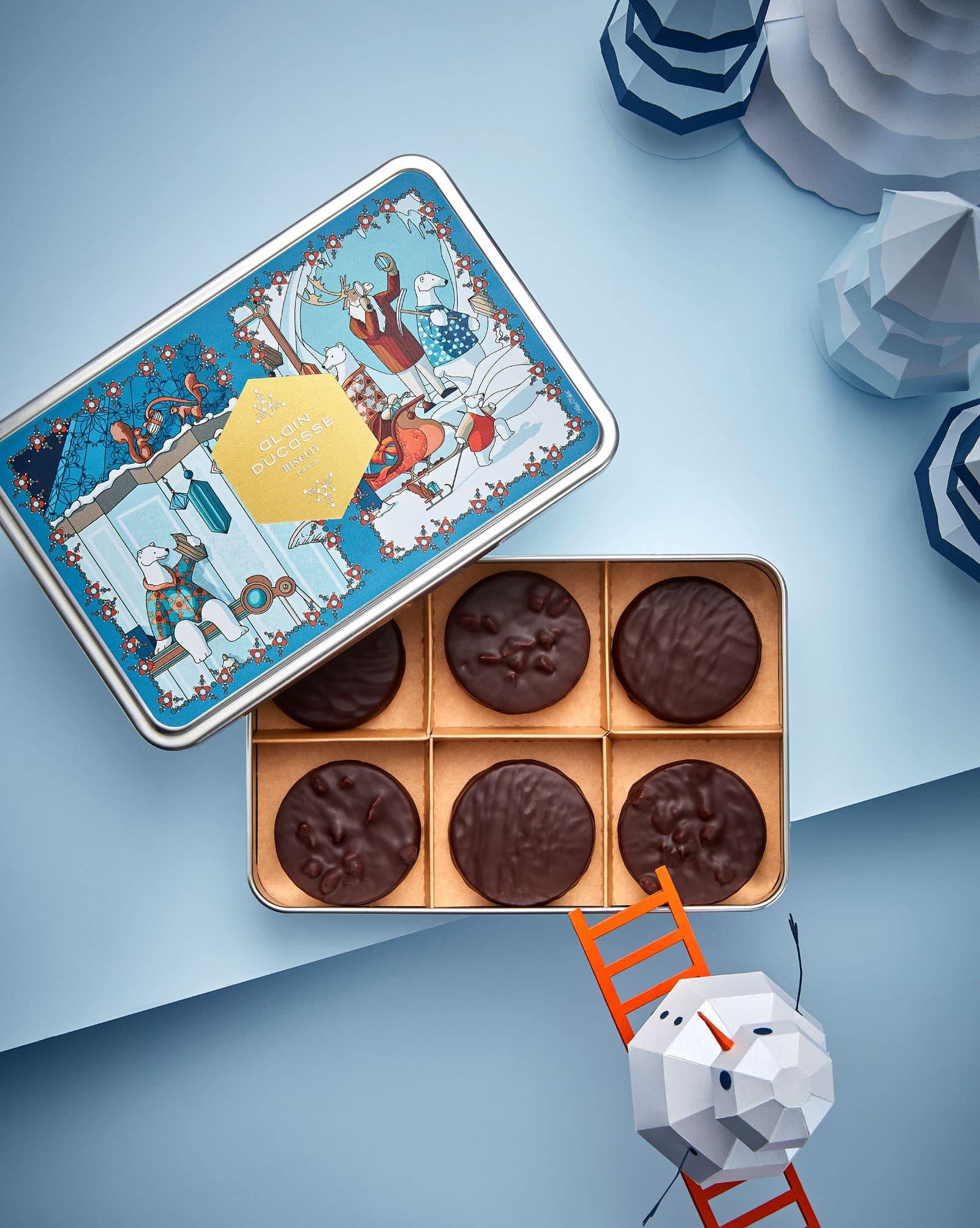 Christmas hazelnut Palet biscuit