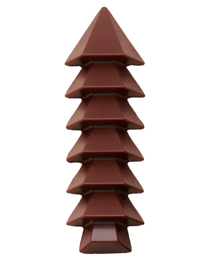 Milk Chocolate Almond–Hazelnut Praliné Tree