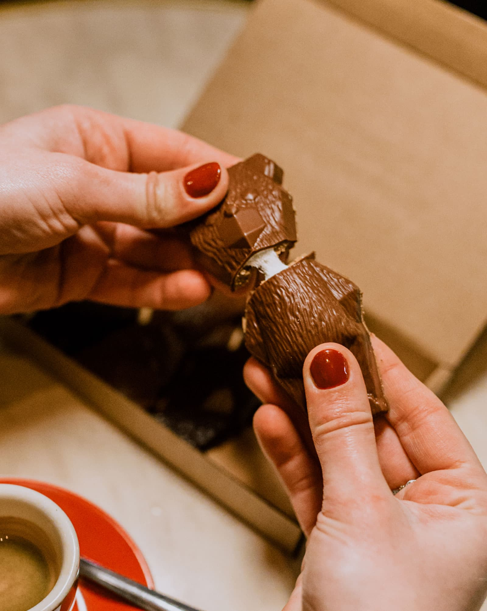 Marshmallow teddy bears box
