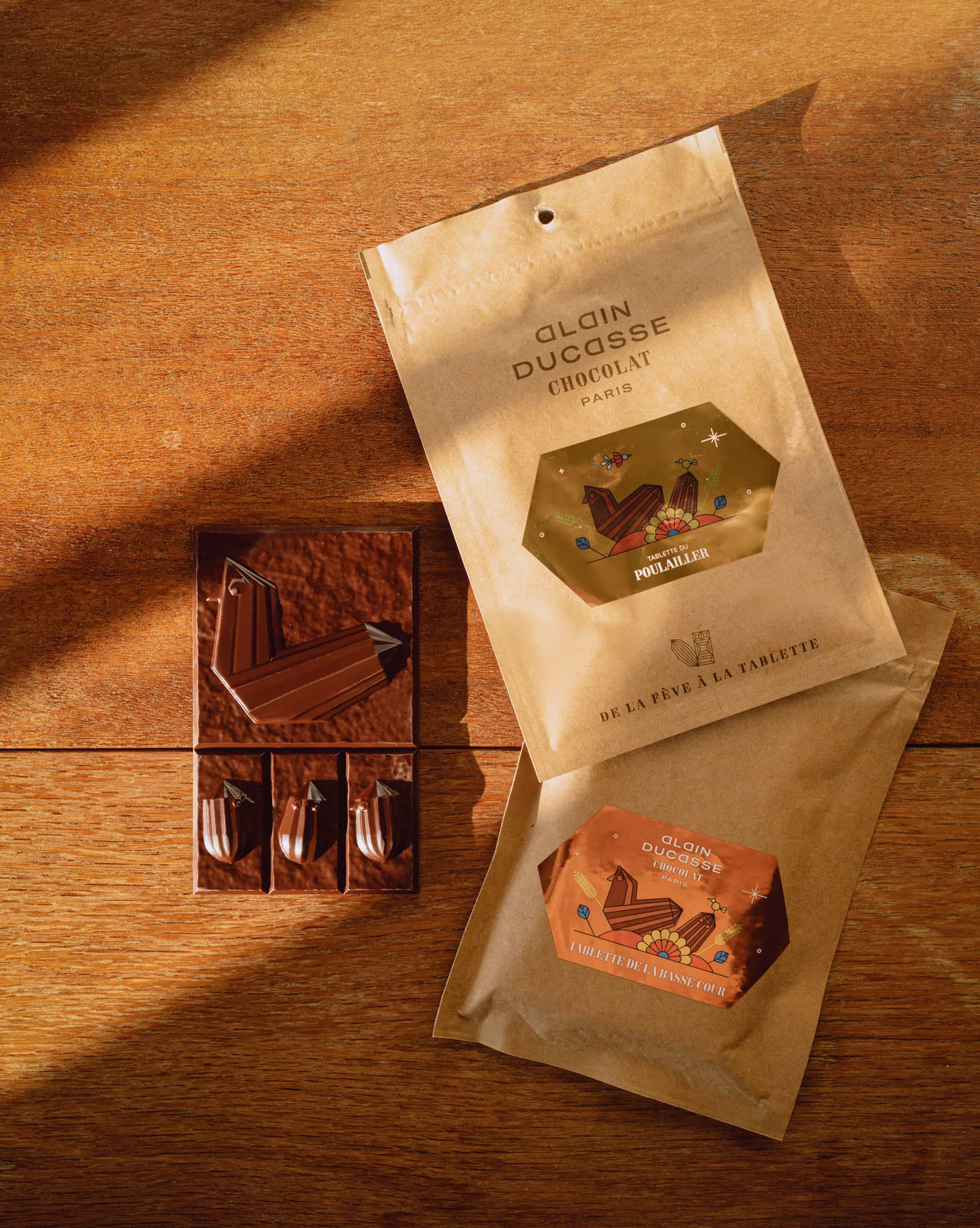 Duo de tablettes pralinées