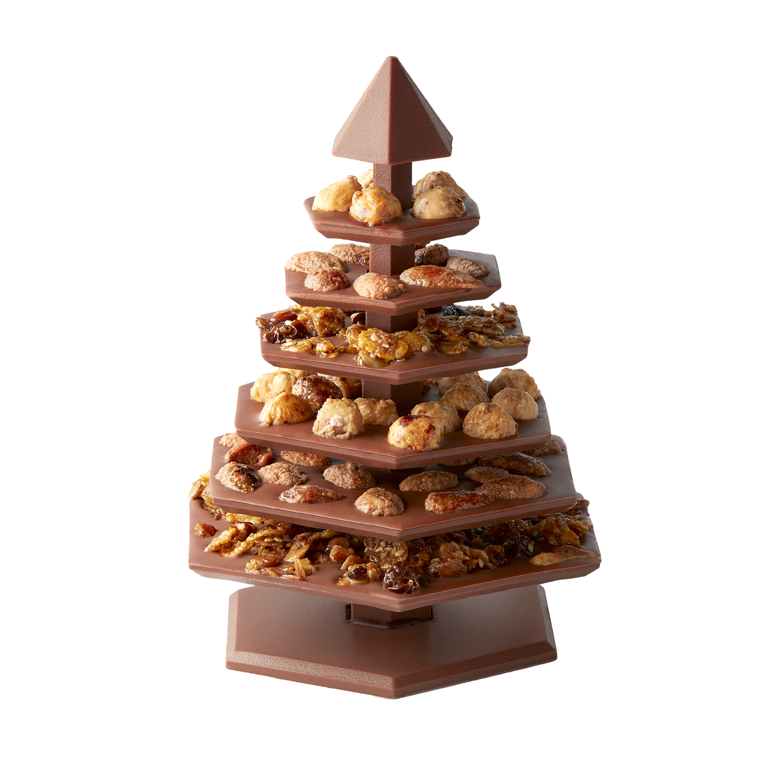 DIY Chocolate Christmas Tree - Mendiant