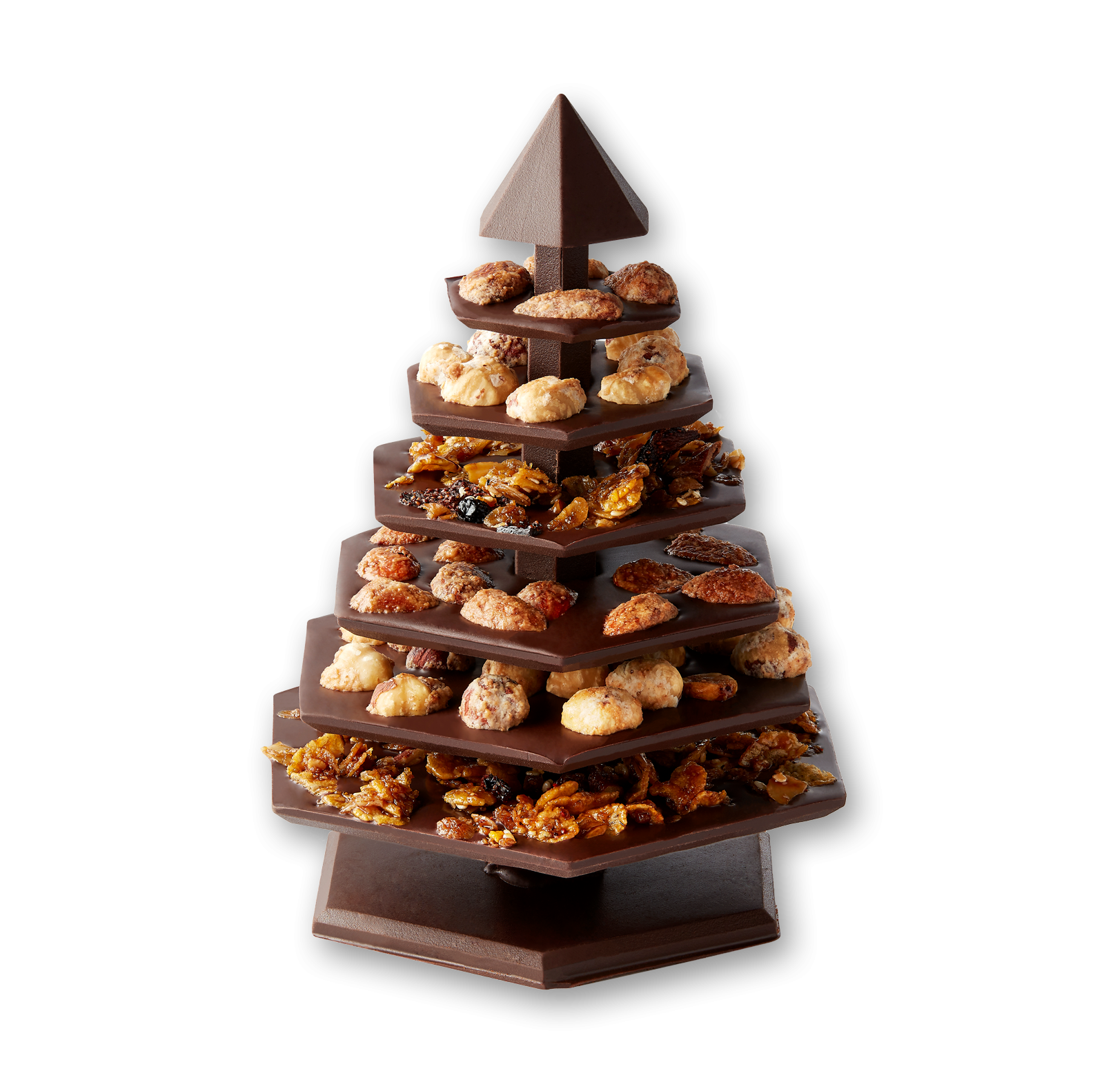 DIY Chocolate Christmas Tree - Mendiant