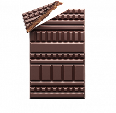 Coconut & passion fruit - Filled Chocolate Bar - Dark