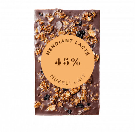 Muesli  - Mendiant Chocolate Bar - Milk