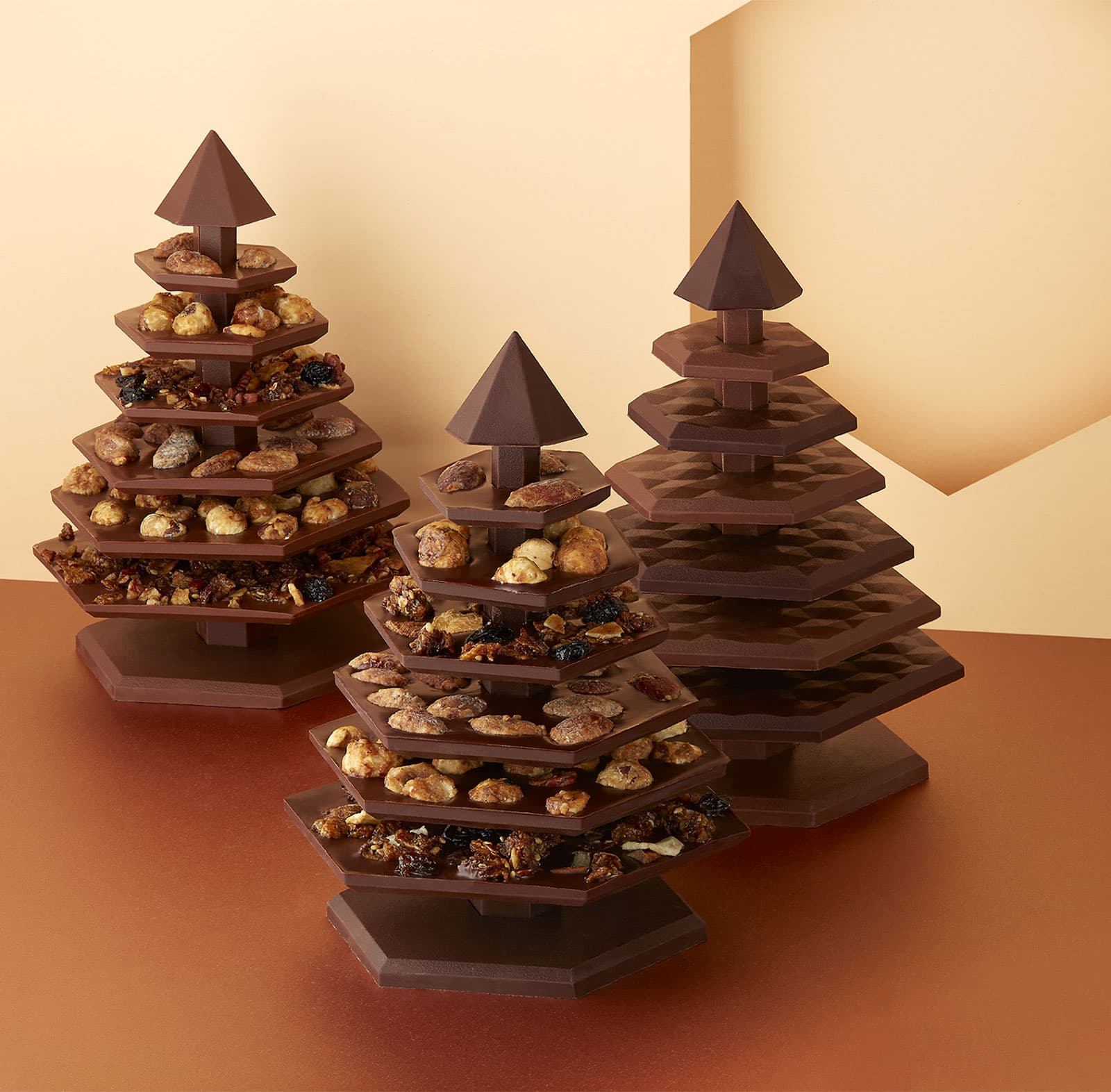 DIY Chocolate Christmas Tree - Mendiant