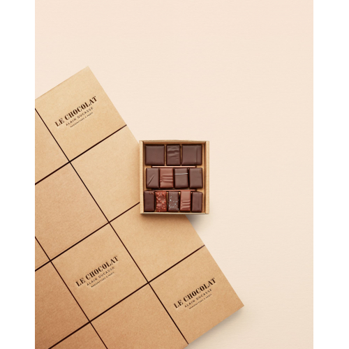 Ganaches & Pralinés 12 pieces Box of luxury French chocolate | Le
