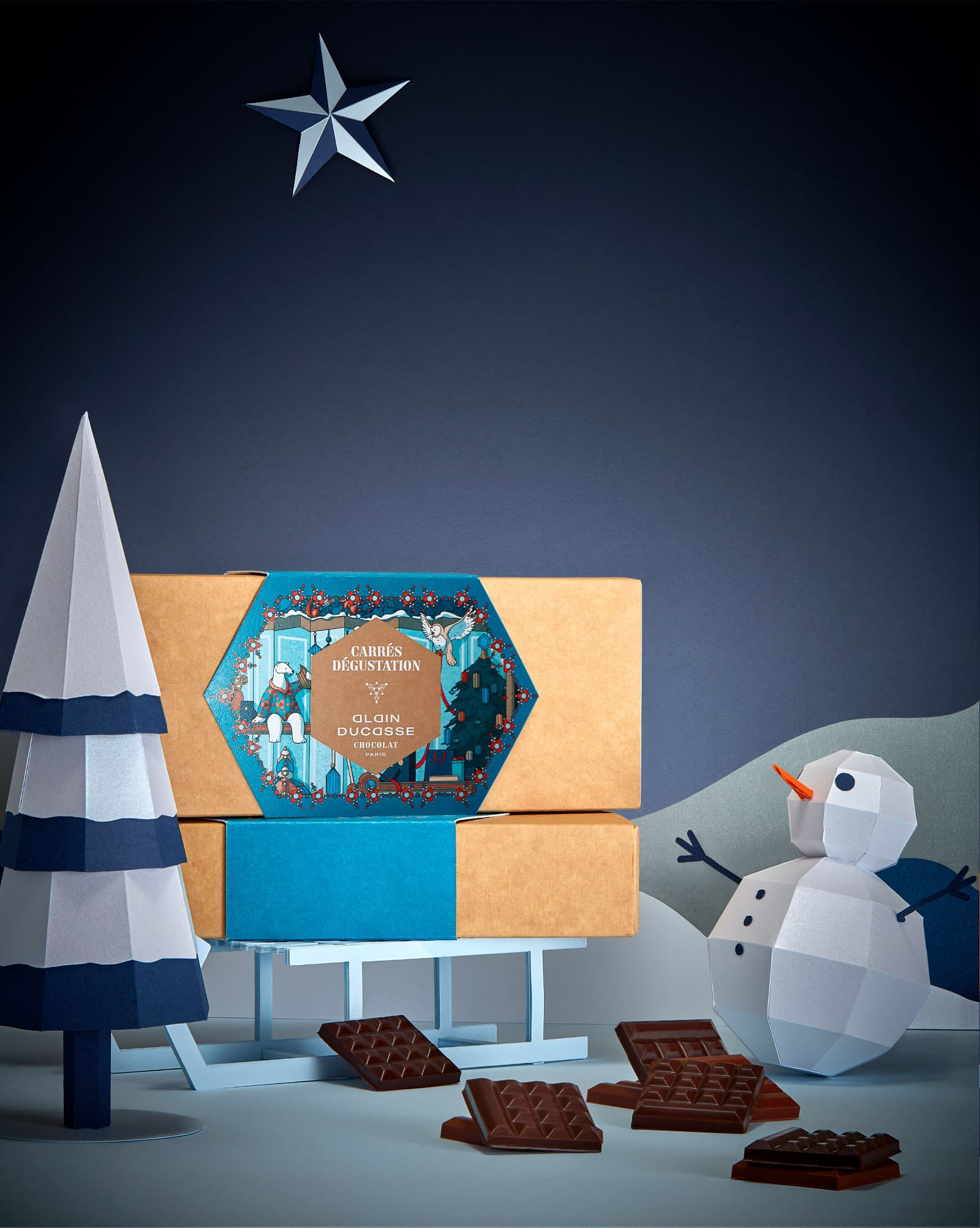 Christmas square bites box