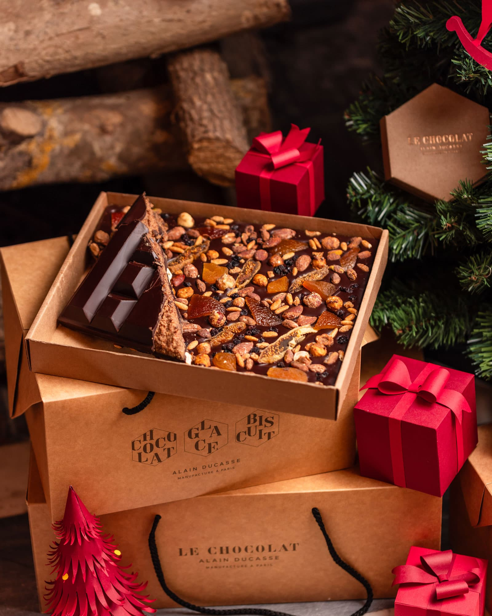 Christmas chocolate block