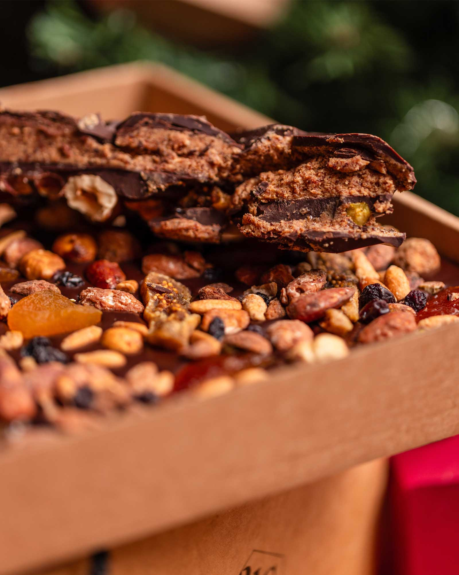 Christmas chocolate block