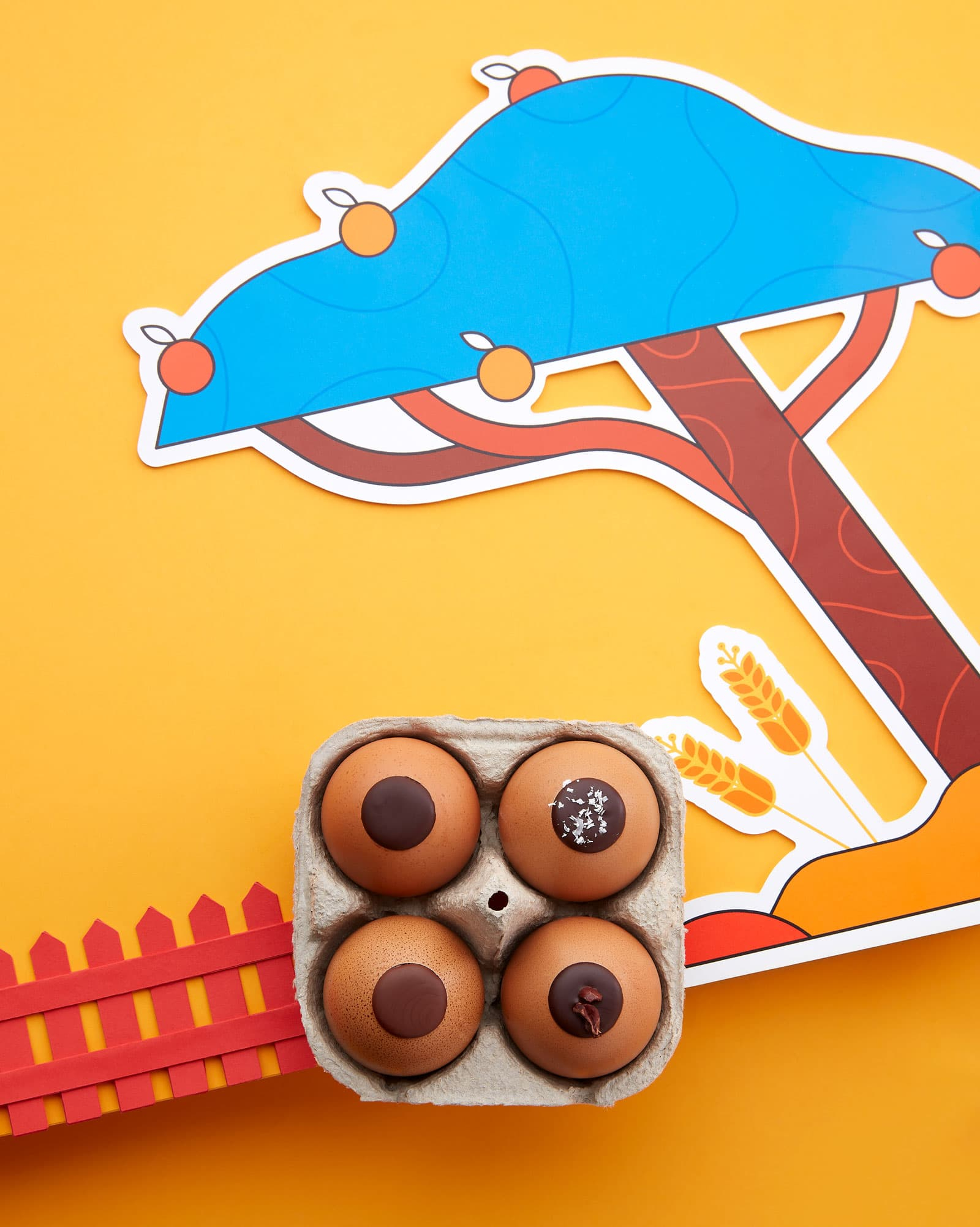 4 Easter eggs - Praliné