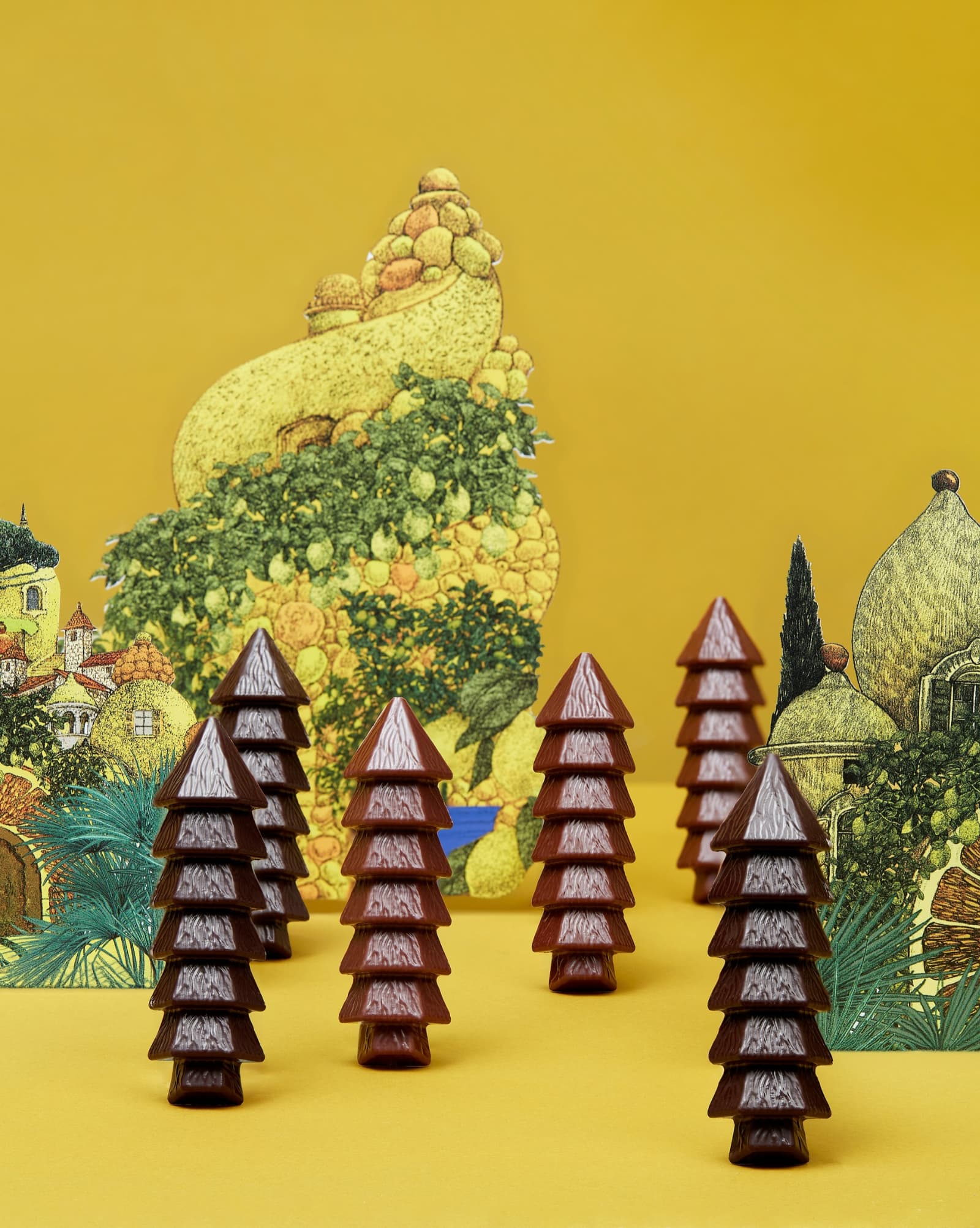 Filled christmas tree gift box